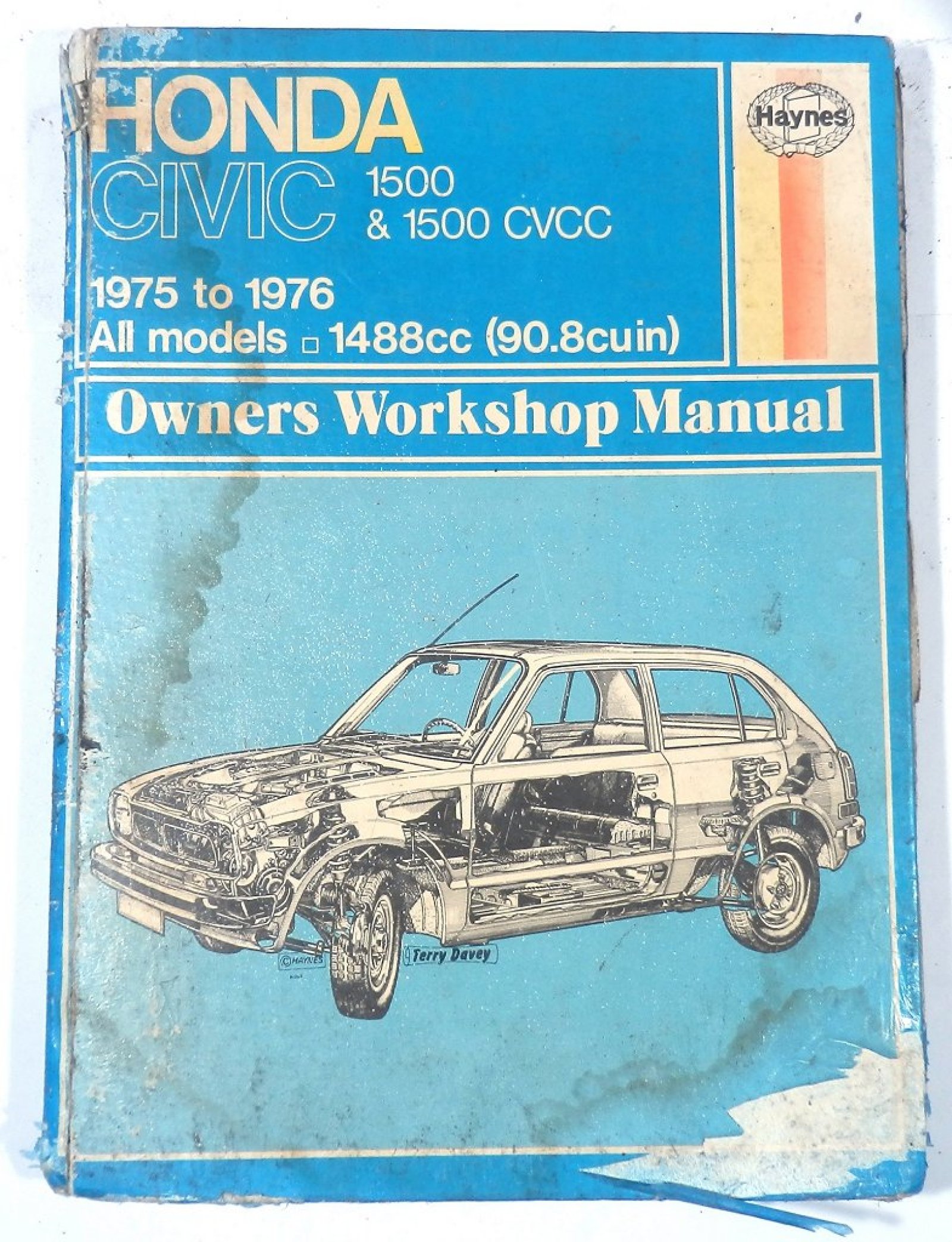 Haynes Manual HONDA CIVIC 1500, 1500CVCC, 1975 to 1976 All Models