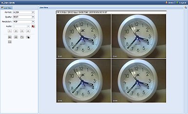 Avtech Eagle Eyes 500GB 4 CH H.264 Network CCTV DVR, 2x CCD Cameras, iPhone Viewing - Front