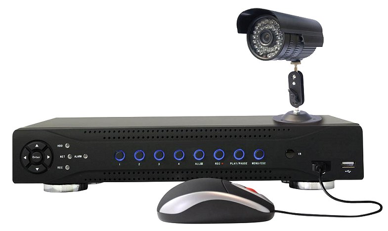 Sentient 4 CH Network CCTV DVR kit and Camera iPhone Smartphone Viewing - N09KT