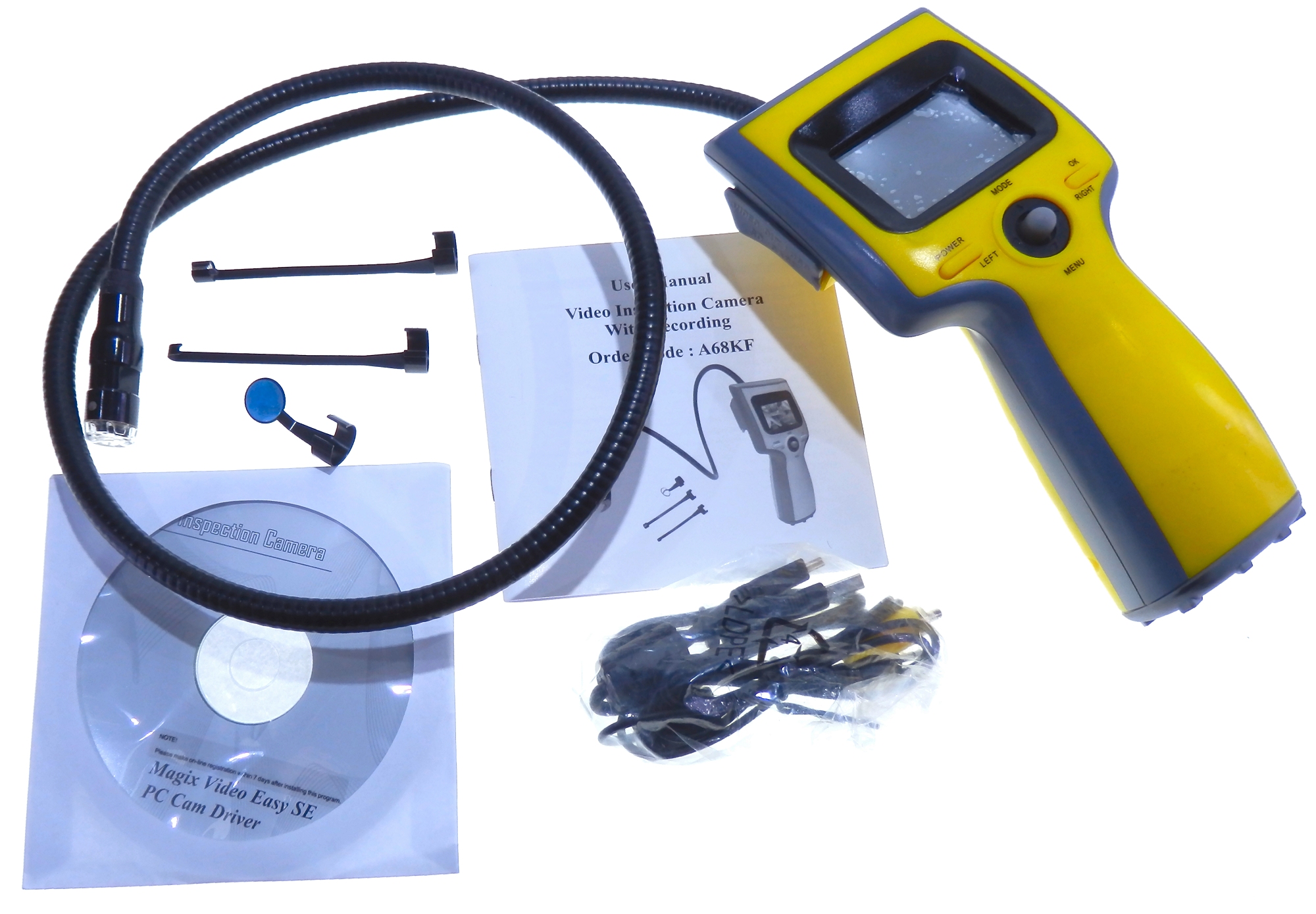 Handheld Endoscope Borescope Inspection Tool with SD Recording eBay