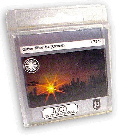 Boxes - 49 mm Video Camera  Gitter 6x (Cross/Star) Special Effect Lens Filter
