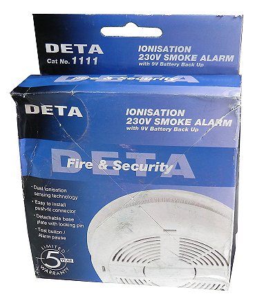 Deta 1111 Mains Smoke Alarm with Battery Backup with Dual Ionisation