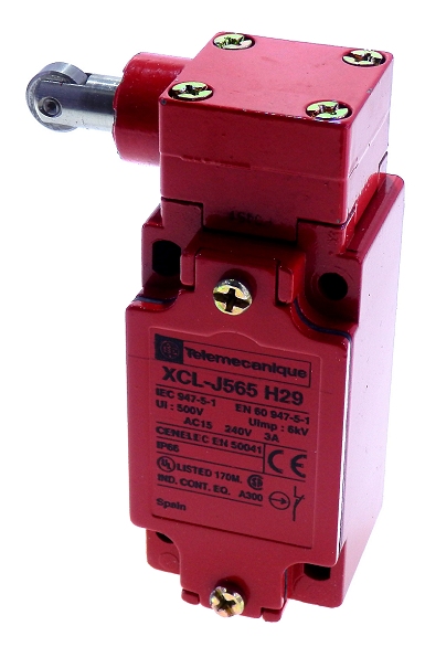Telemecanique XCL J565 H29 Side Plunger with Vertical Roller Bearing Limit Switch
