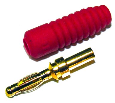 Close - 4 Pack - Monster Tips 4mm Banana Plug Extra Thick Speaker Cable Connectors