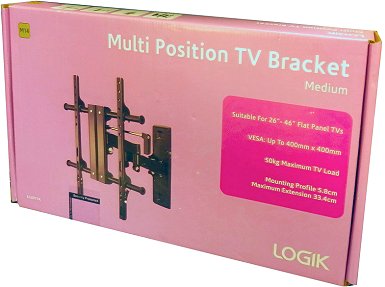 Pink Box version - Logik LCLD11X Multi Position Cantelever TV Bracket