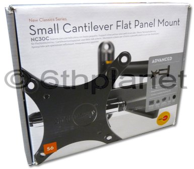Box - OmniMount NC30C New Classics Series Small Cantilever Flat Panel Mount with VESA 100 x 200 Adapter