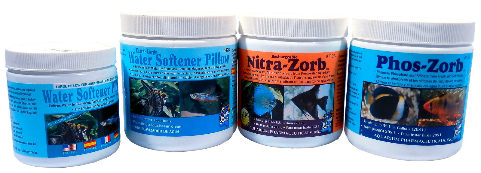 Doc Wellfish Water softener Pillow, NitraZorb & PhosZorb pouches for