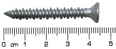 Size - Box of 100 ITW Buildex Spit Stainless Steel Tapcon 5x45mm 3/16"x1-3/4" CountersunkCsk 3418907 Concrete Anchor screw PFH-410SS