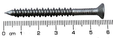 Size - Box of 100 100 ITW Buildex Spit Stainless Steel Tapcon 5x57mm 3/16"x2-1/4" CountersunkCsk 3419907 Concrete Anchor screw PFH-410SS