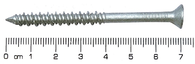 Size - ITW Buildex Spit Stainless Steel Tapcon 5x70mm 3/16"x2-3/4" CountersunkCsk 3420907 Concrete Anchor screw PFH-410SS
