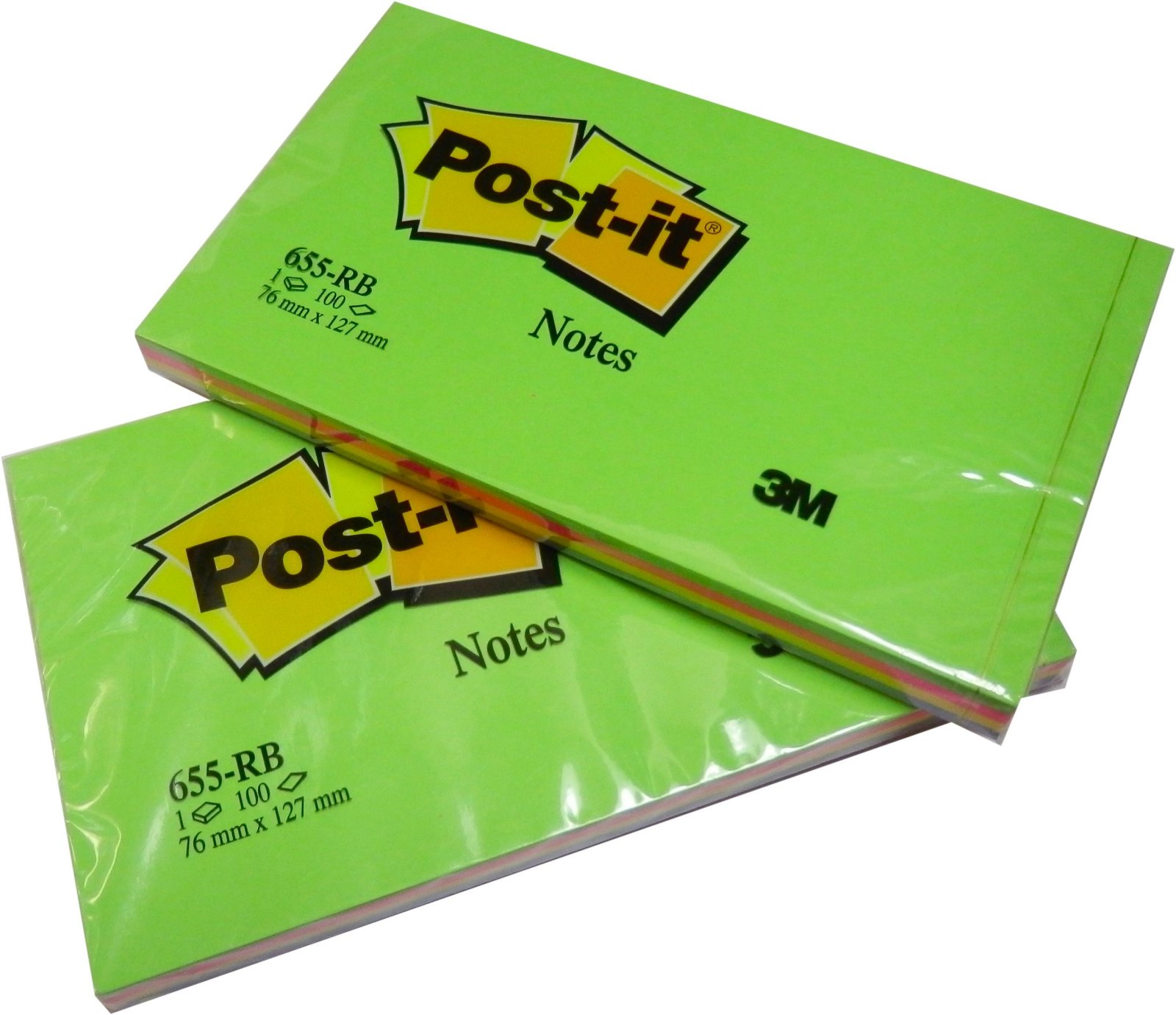 Original 3M PostIt Notes & ZNotes, 654,654RB,655,655RB, R330,76x76mm