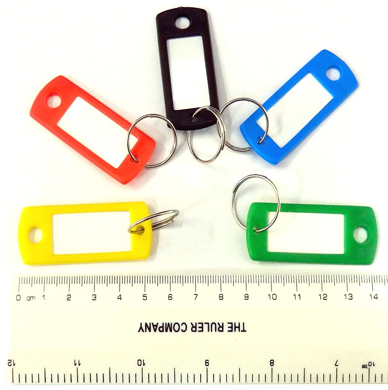 Technical Data 100 or 200 Small key tags, 5 colours, with paper
