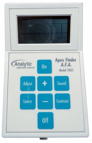 Front View - EIE/Analytic 7005 Dental Apex Finder A.F.A Model 7005 Dental Apex Finder. Main unit only, No probe included. Manufactured by Analytic Endodontics. Made in USA