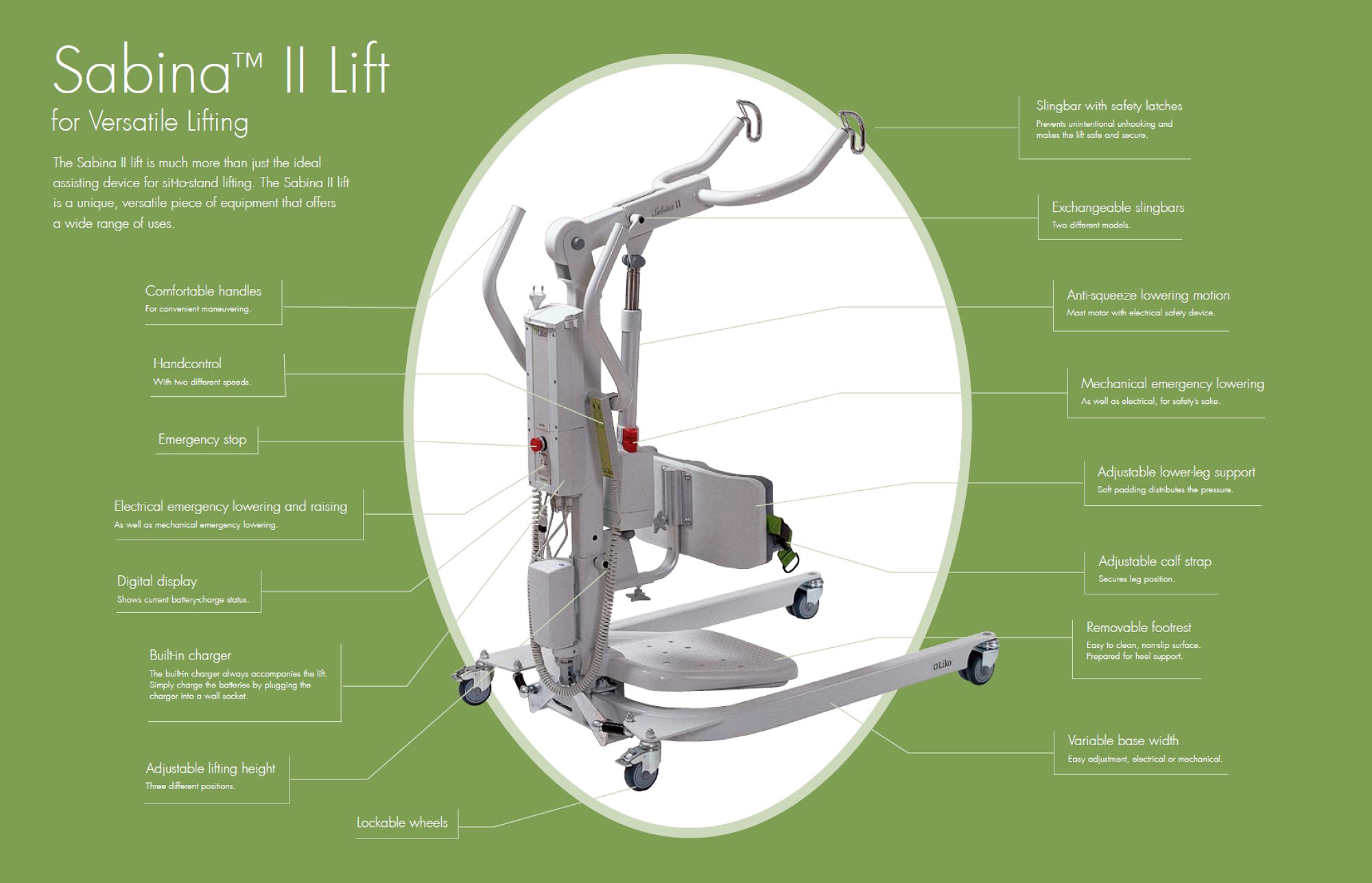 Liko Sabina II Electric Standing lift/ Hoist VAT Exemption available