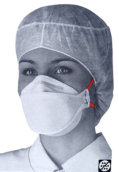Wearing mask Picture - Box of 20 3M 1863 Fluid resistant Respirator mask. FFP3 filtering EN 149:2001 Approved for infectious diseases
such as Avian Flu, TB, SARS and Ebola