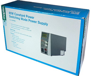 Box - 0- 36 Volt 5 Amp 80 Watt Switch-mode Power supply.  Model N27GG