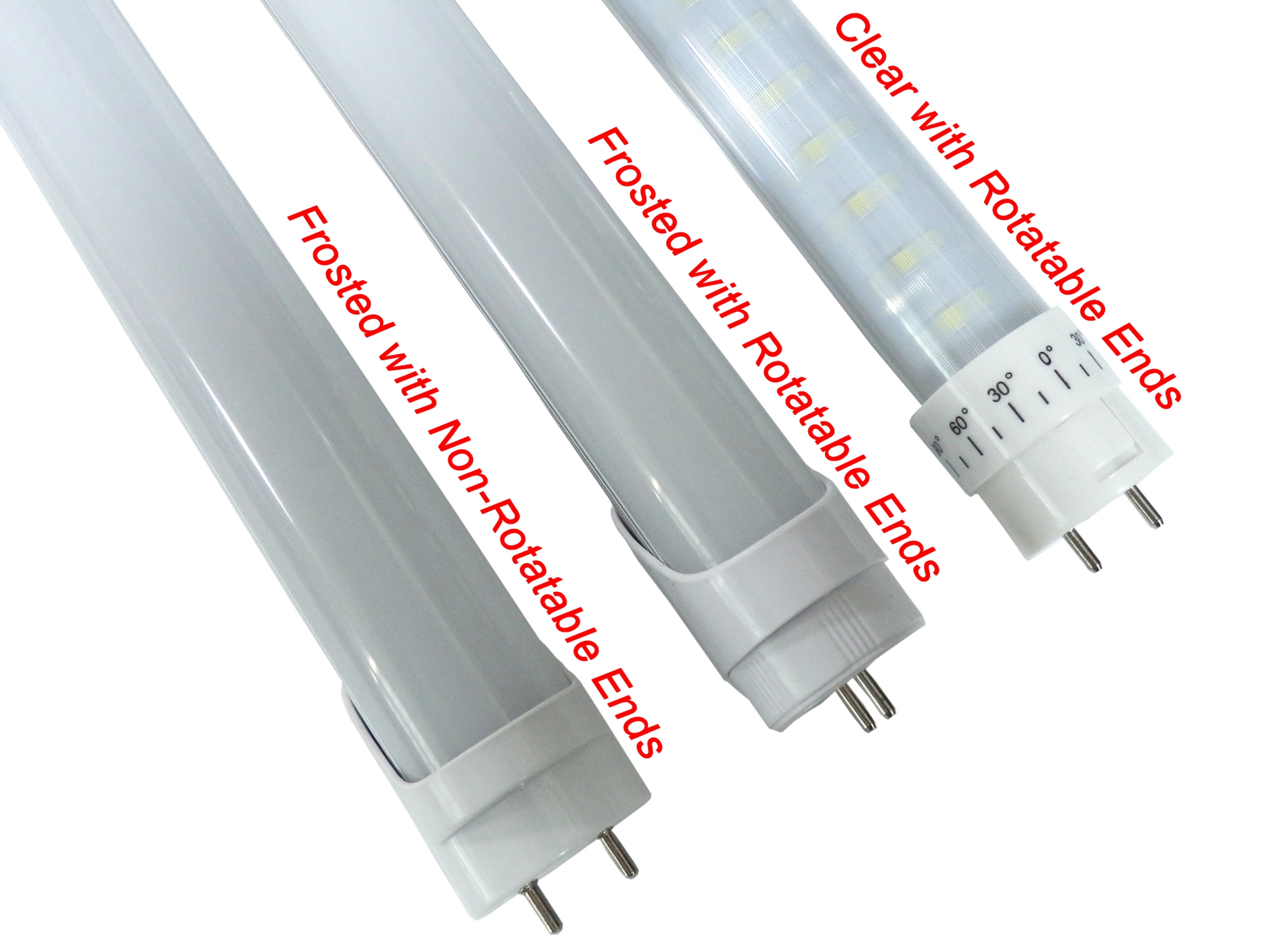4 Pack+ LED Fluorscent Replacement Tube T8/T10 1200/600mm, 4ft/2ft 18W