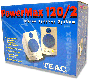 Teac PowerMax 120, 2x 120 Watt pmpo Multimedia Speakers