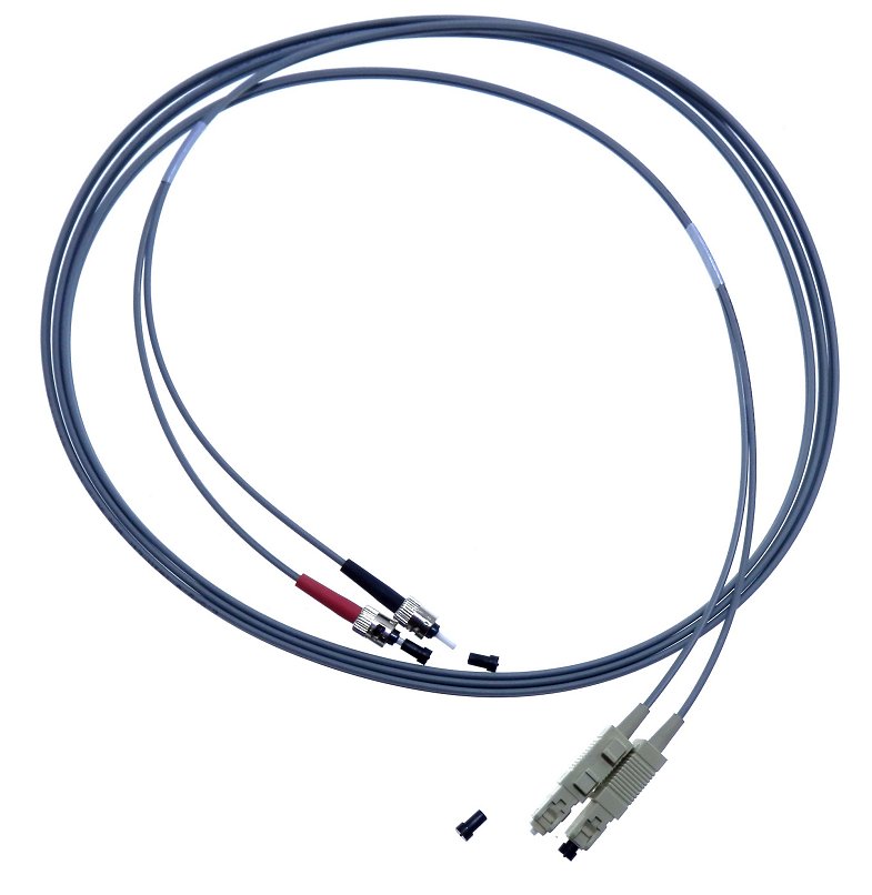  Picture - xA to xB connector duplex Fibre optic cable xL&nbsp; meters long, xC.