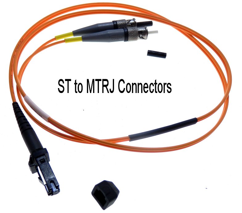 Connector Ends - xA to xB connector duplex Fibre optic cable xL&nbsp; meters long, xC.