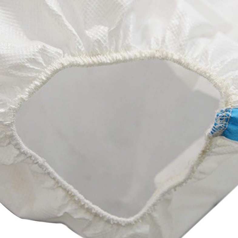  Cuffs - Disposable Coverall / Overall / Suit with hood & Cuffs. Fully taped seams