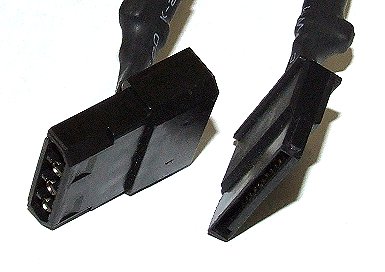 Connectors SATA & Molex - Pair of Hiper PSU extra/Extension 1 x Molex inline to SATA for Hdd, DVD etc,  Adds extra SATA outputs to your power supply. 150mm long, Gold plated connectors.  (FREE TRAVEL CASE) HLC-2M4S-15. 15cm long 