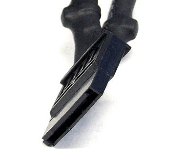 Connector SATA - Pair of Hiper PSU extra/Extension 1 x Molex inline to SATA for Hdd, DVD etc,  Adds extra SATA outputs to your power supply. 150mm long, Gold plated connectors.  (FREE TRAVEL CASE) HLC-2M4S-15. 15cm long 