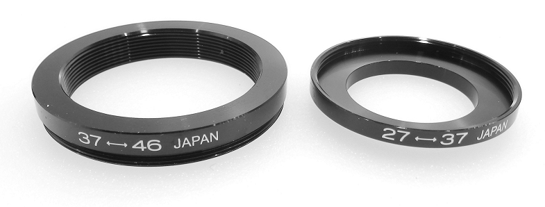 AICO 37-46mm, 27-37mm Adapter Ring Set