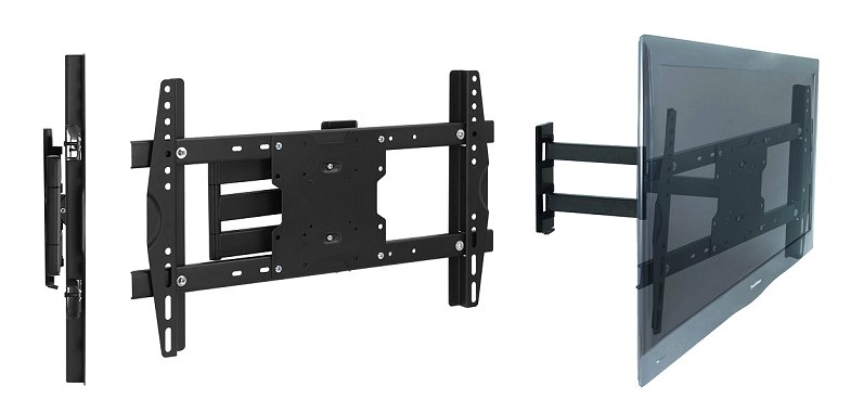 Logik LFML14 Full Motion TV Wall Mount for up to 50" Televisions and up to 600 x 400