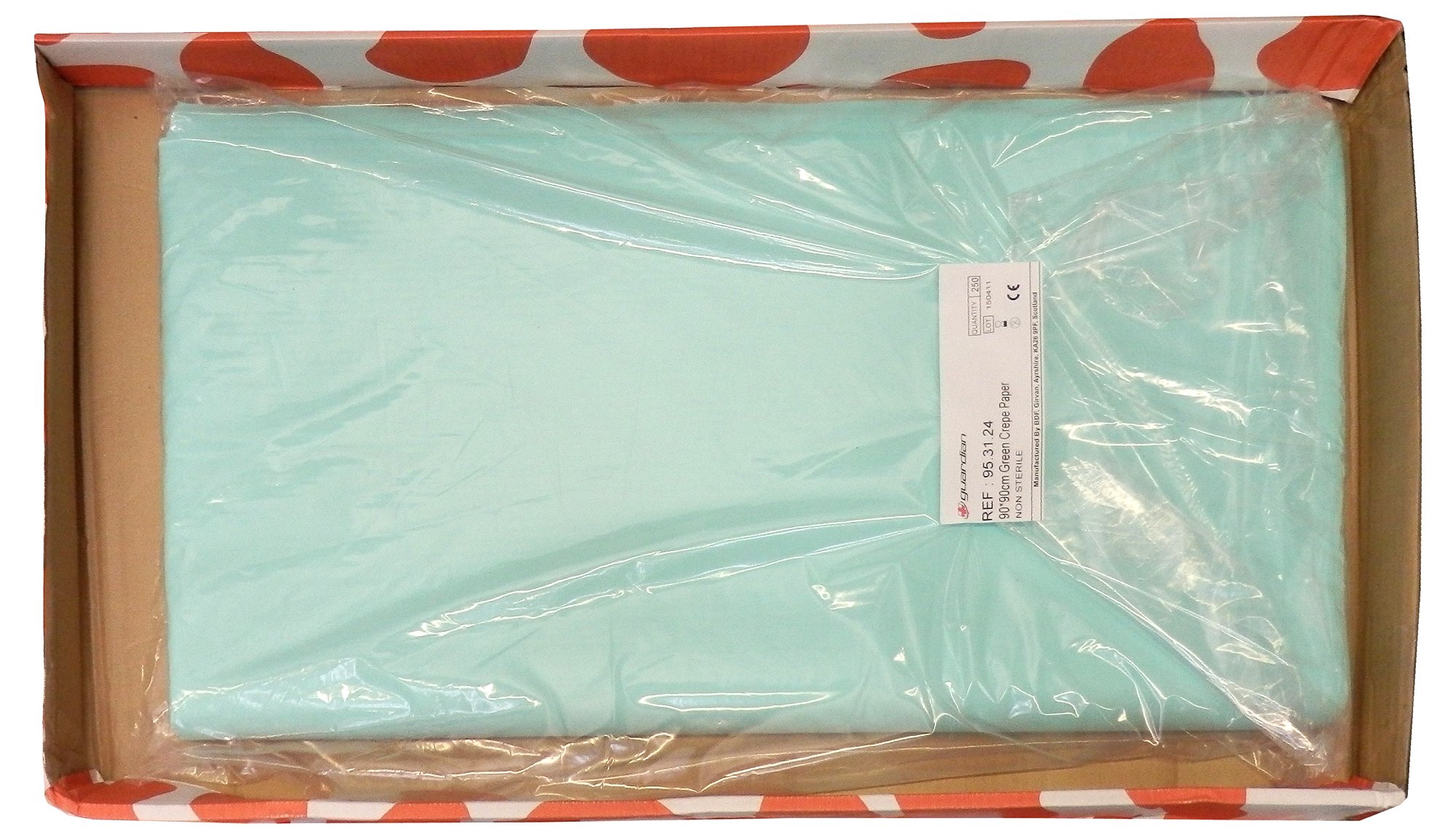 Guardian Autoclave Surgical Wrapping Green Crepe Paper 90x90Cm 250