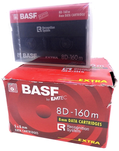 BASF 20/40Gb 8D-160m 8mm data Tape for 8mm Exabyte. Mammoth