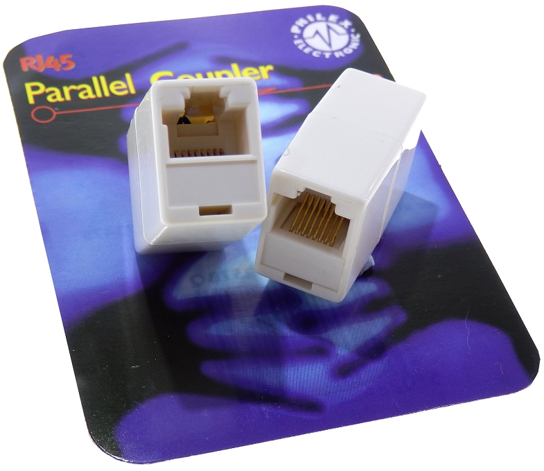 Pair of &nbsp;RJ45 Network Lan Straight Coupler EAN 5028422702574